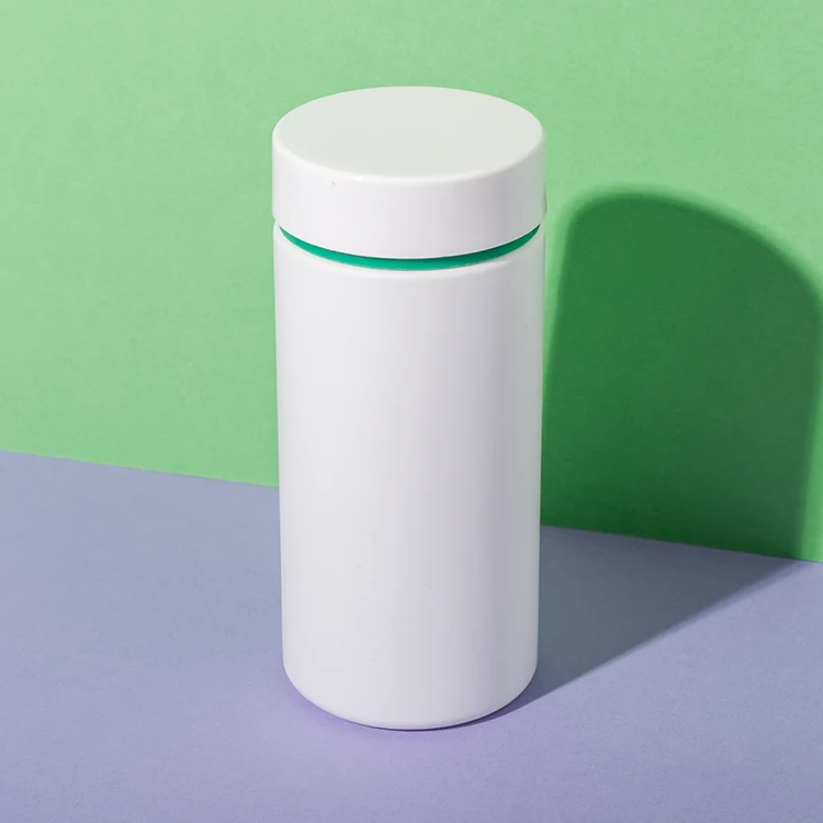 White HDPE Plastic 200cc Vitamin A Bottle - vista 1