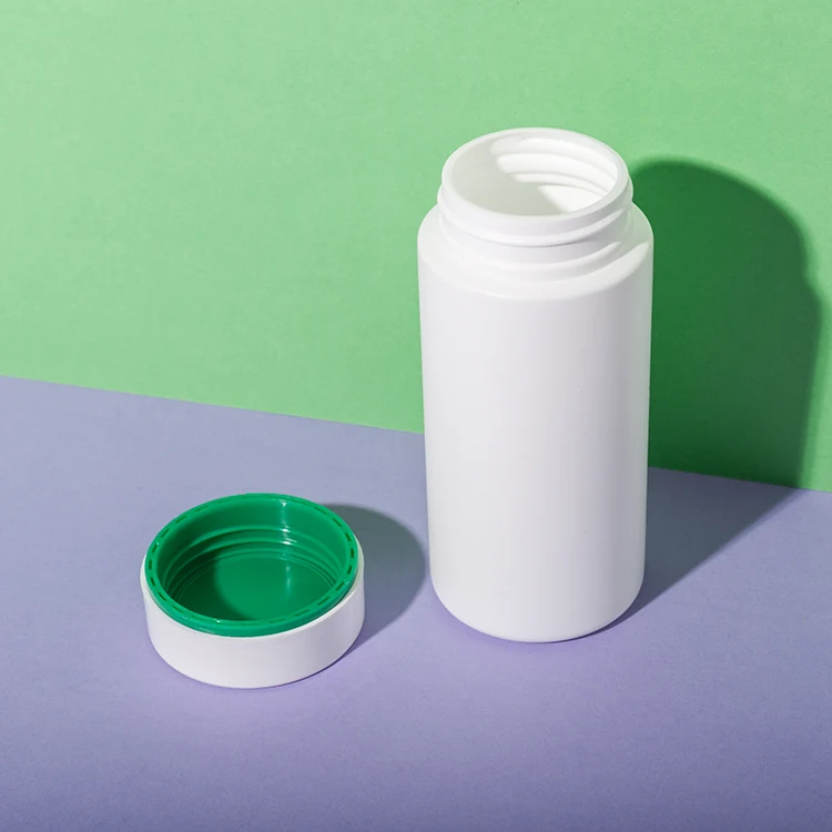 White HDPE Plastic 200cc Vitamin A Bottle - vista 3