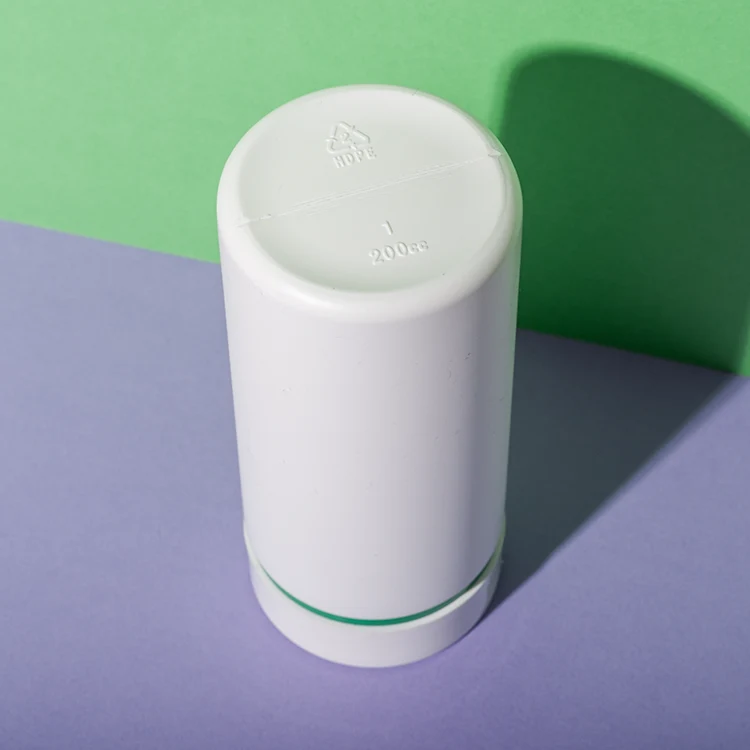 White HDPE Plastic 200cc Vitamin A Bottle - vista 4