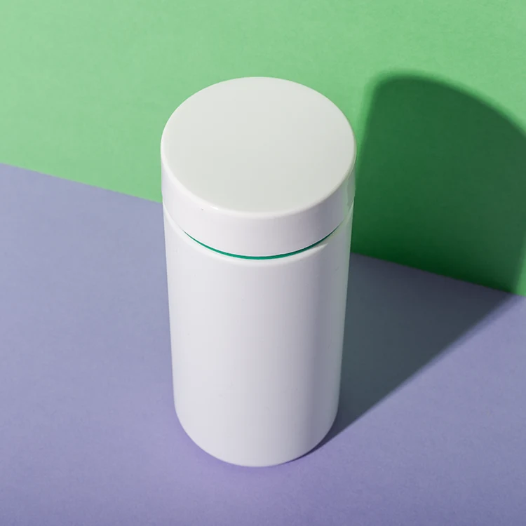 White HDPE Plastic 200cc Vitamin A Bottle - vista 6