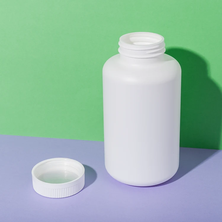 White HDPE Plastic 750cc Vitamin B12 Bottle - vista 3