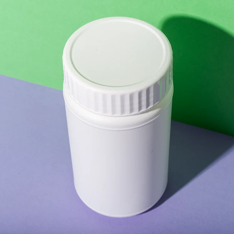 White HDPE Plastic 280cc Vitamin C Bottle - vista 6