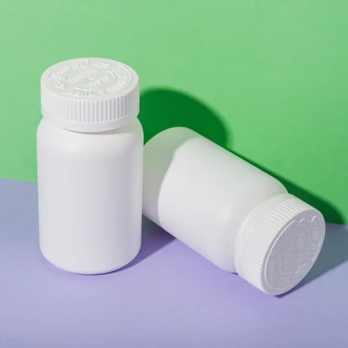 HDPE Plastic 200cc White Vitamin Bottle - vista 1