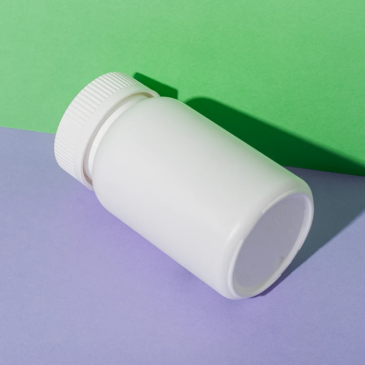 HDPE Plastic 200cc White Vitamin Bottle - vista 6