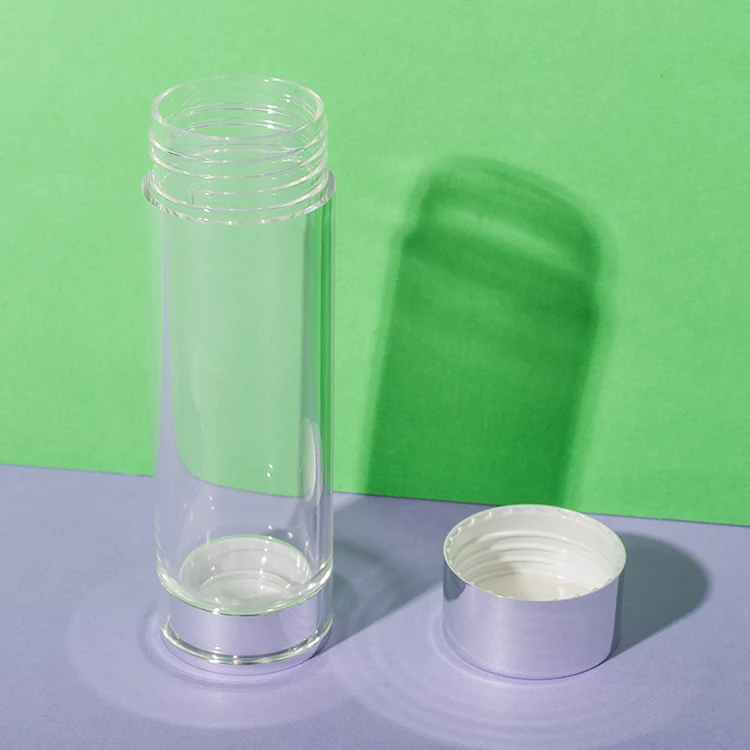 PS Clear Cylindrical Supplement Bottle 50ML - vista 2