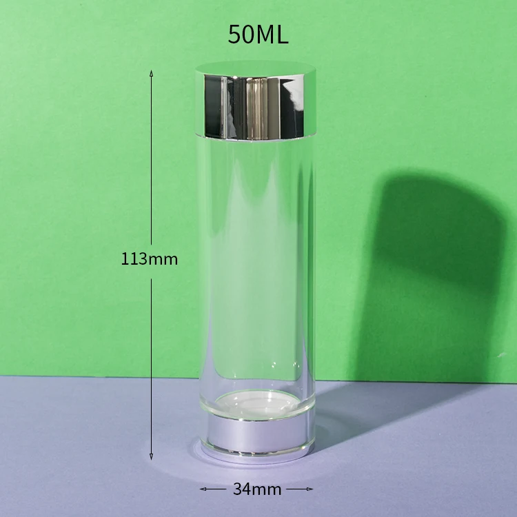 PS Clear Cylindrical Supplement Bottle 50ML - vista 4