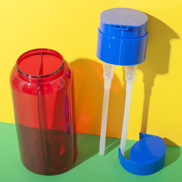 pet doble cámara champú pump botella 250ml and 250ml 3 — imagen 3