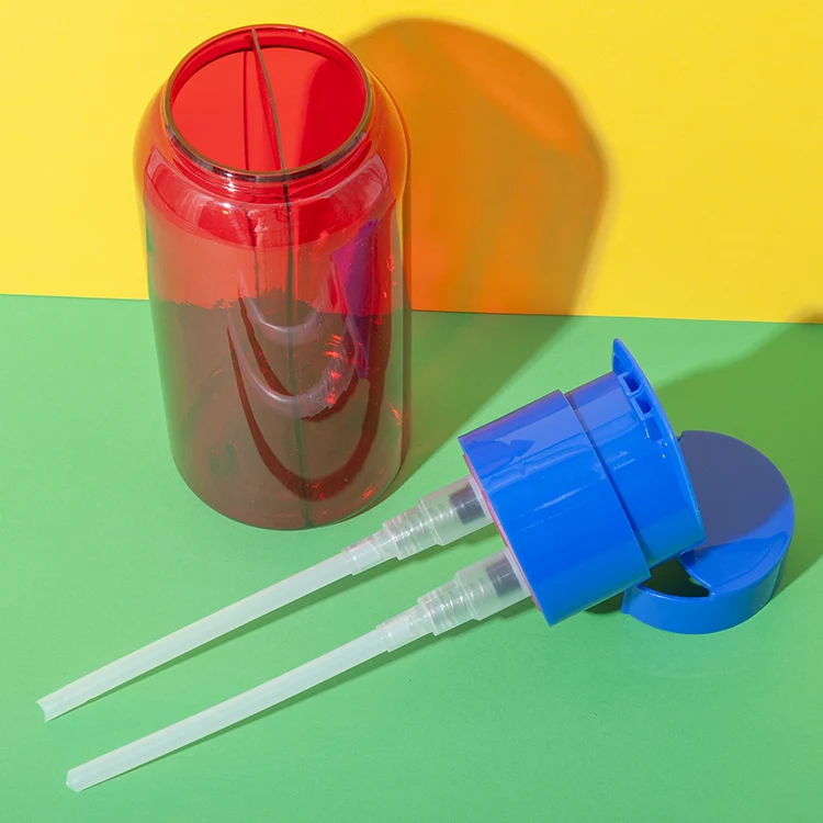 pet doble cámara champú pump botella 250ml and 250ml 5 — imagen 5