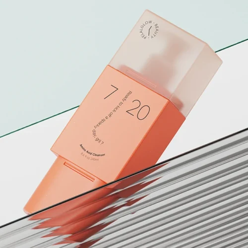 Botella con bomba para loción monomaterial de PP de 250 ml — diseño conceptual — vista principal