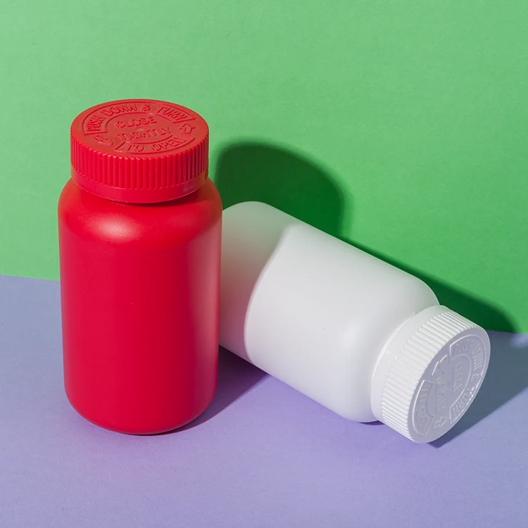 HDPE Plastic 250cc Blank Vitamin Bottle - vista 1
