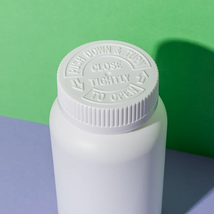 HDPE Plastic 250cc Blank Vitamin Bottle - vista 6