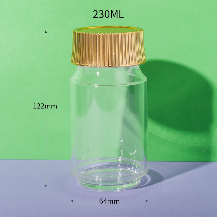 PS Plastic Supplement Bottle 180ML 230ML - vista 3