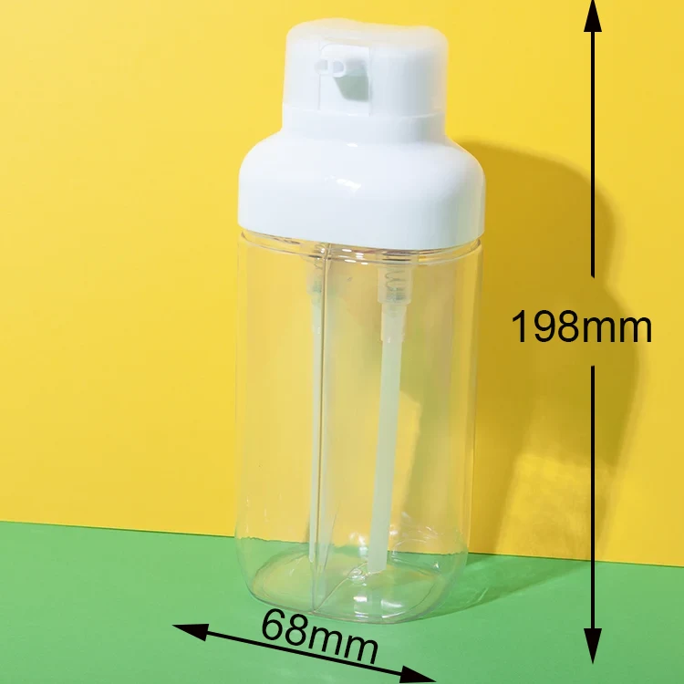 PET Dual Chamber Shampoo Bottle 250ml+250ml - vista 2