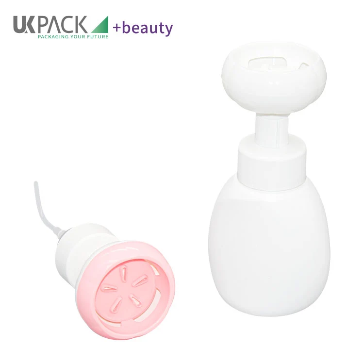 HDPE Plastic 300ml Refillable Liquid Soap Dispenser Flower-Shaped Foam Pump Bottle - vista 4
