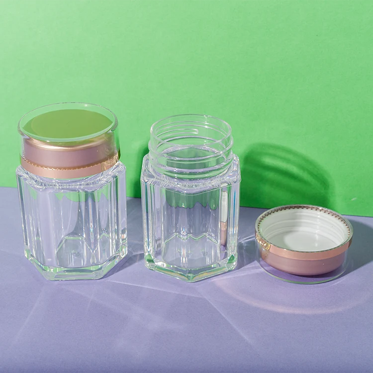 PS Clear Hexagon Supplement Bottle 50ML - vista 1