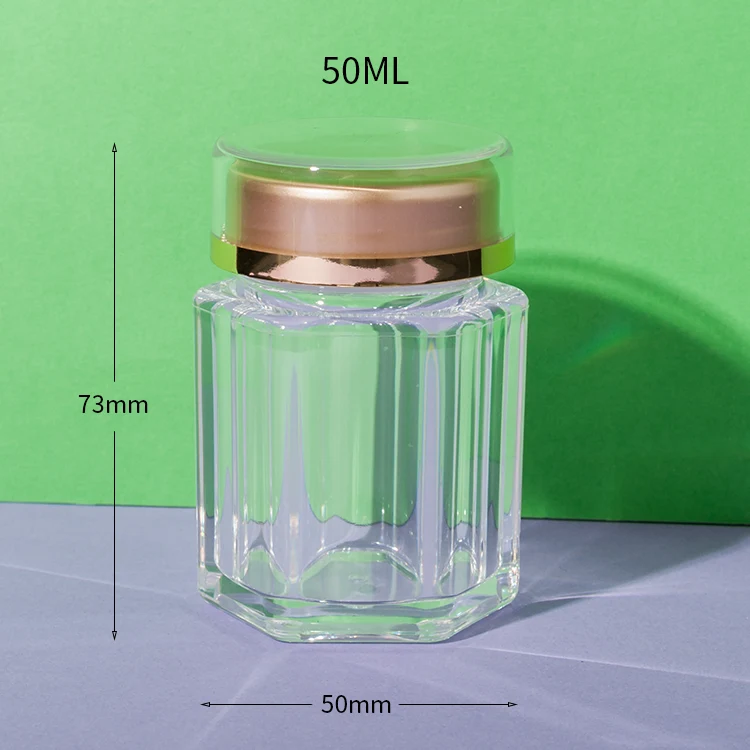 PS Clear Hexagon Supplement Bottle 50ML - vista 2