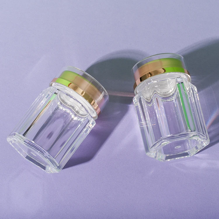 PS Clear Hexagon Supplement Bottle 50ML - vista 3