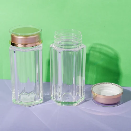 PS Clear Hexagon Supplement Bottle 80ML - vista 1