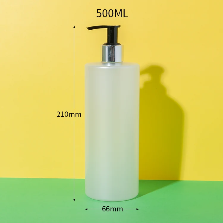 500ML PET Plastic Minimal Shampoo Bottle - vista 2