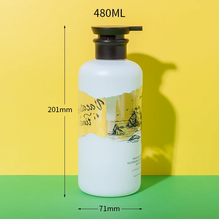 480ML PET Plastic Hair Shampoo Bottle - vista 2
