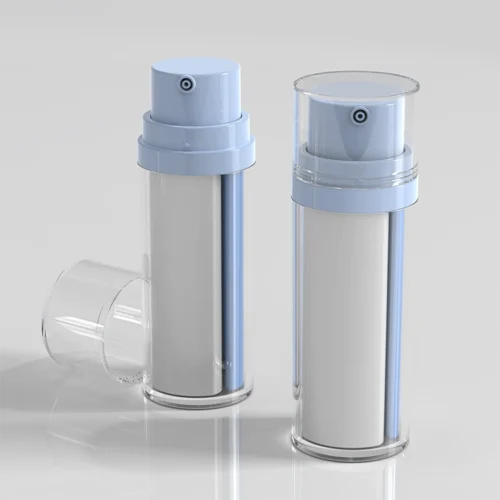 Botella para loción de doble cámara: 20 ml + 20 ml (1:1) o 10 ml + 30 ml (1:3) — vista principal