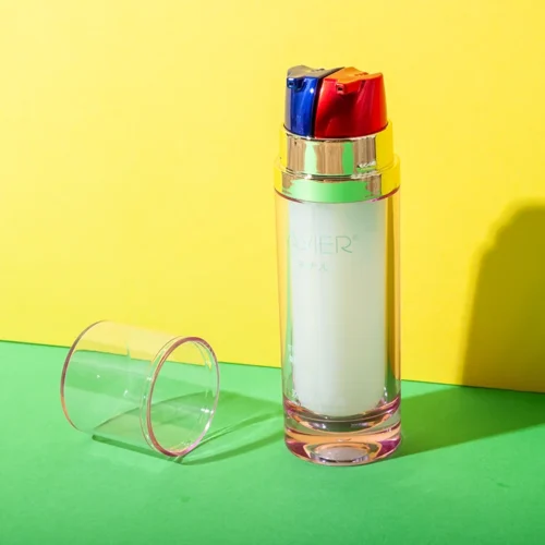 Botella para loción de doble cámara en acrílico y PP de 15 ml/15 ml — vista principal — imagen 1
