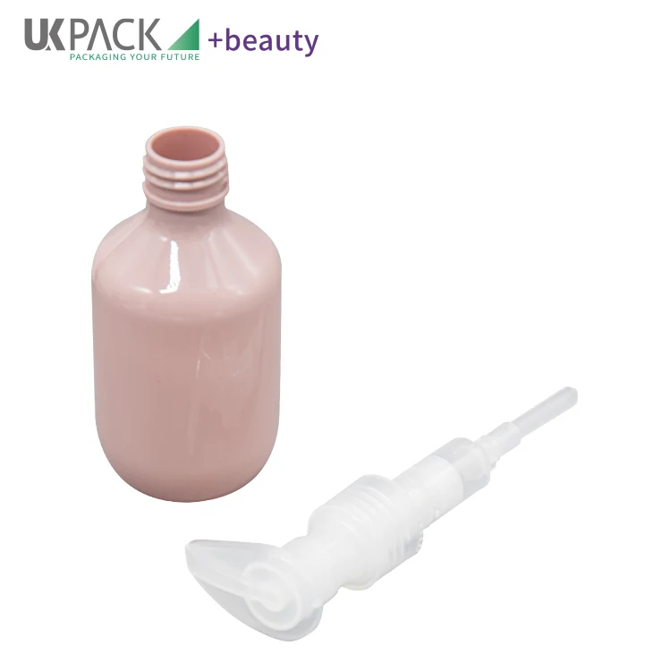 Custom Body Lotion Bottle 150ml 300ml 400ml 500ml w/ All Plastic Pump Head - vista 4