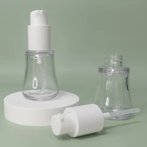 Clear 1 oz PETG Plastic Treatment Pump Bottle 30ml - vista 1