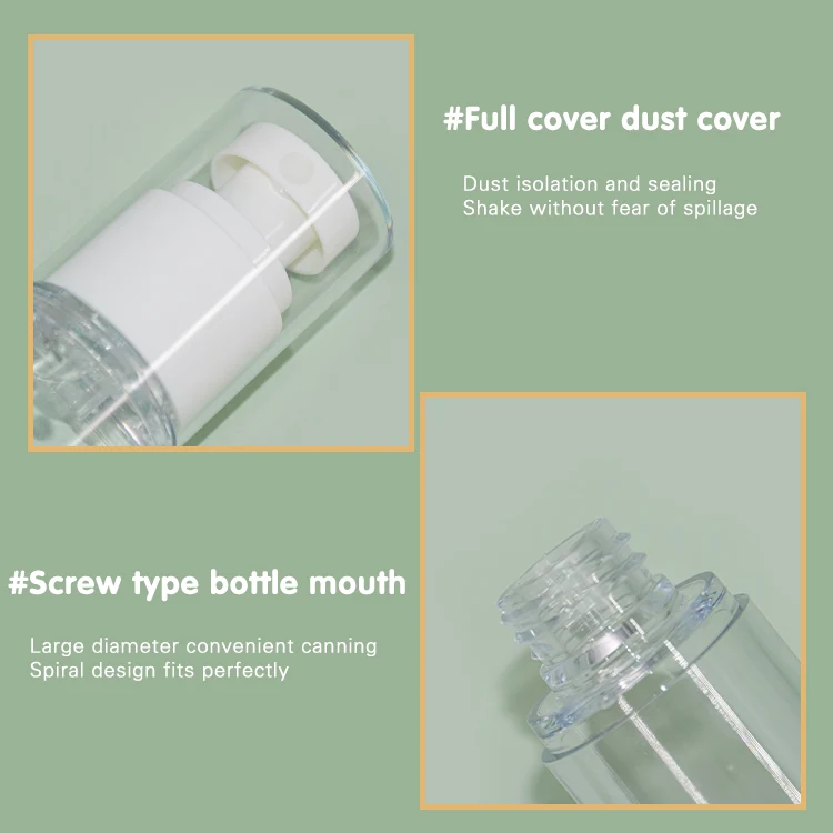 Airless Pump Spray Bottle 15ml 30ml 50ml - vista 2