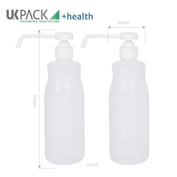 HDPE Sanitizer Spray Bottle With Pump 500ml - vista 2