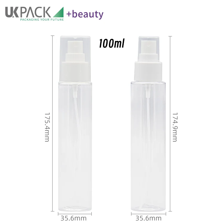 Empty 3.5oz Fine Mist PET 100ml Plastic Spray Bottle - vista 7