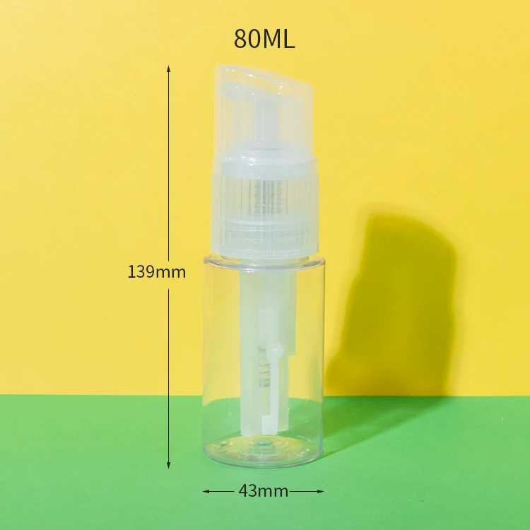PET Plastic Powder Spray Bottle 60ML 80ML 120ML - vista 2
