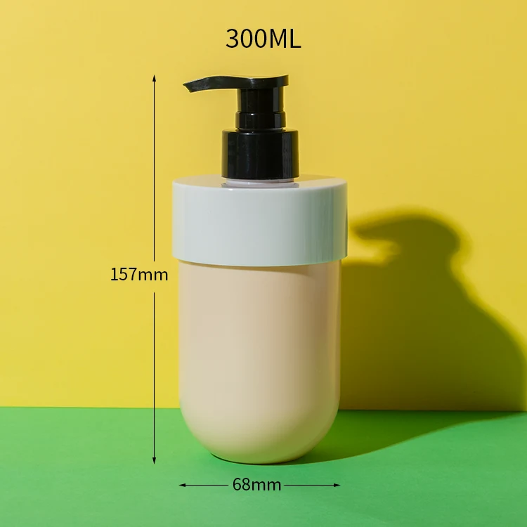 300ML PET Plastic Round Shampoo Bottle - vista 2