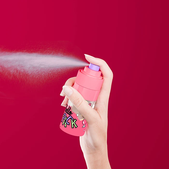 Detalle de la botella spray airless Duo-Mix de doble cámara