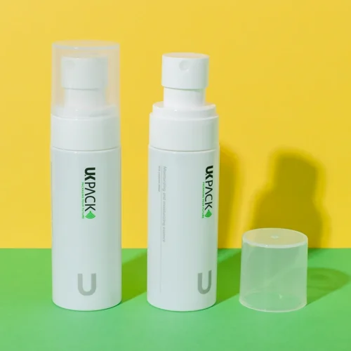 Botella spray PET de 60 ml para sérum capilar — vista principal