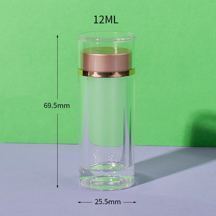 PS Plastic Clear Supplement Bottle 12ML - vista 2