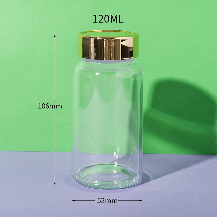PS Plastic Clear Supplement Bottle 120ML - vista 5