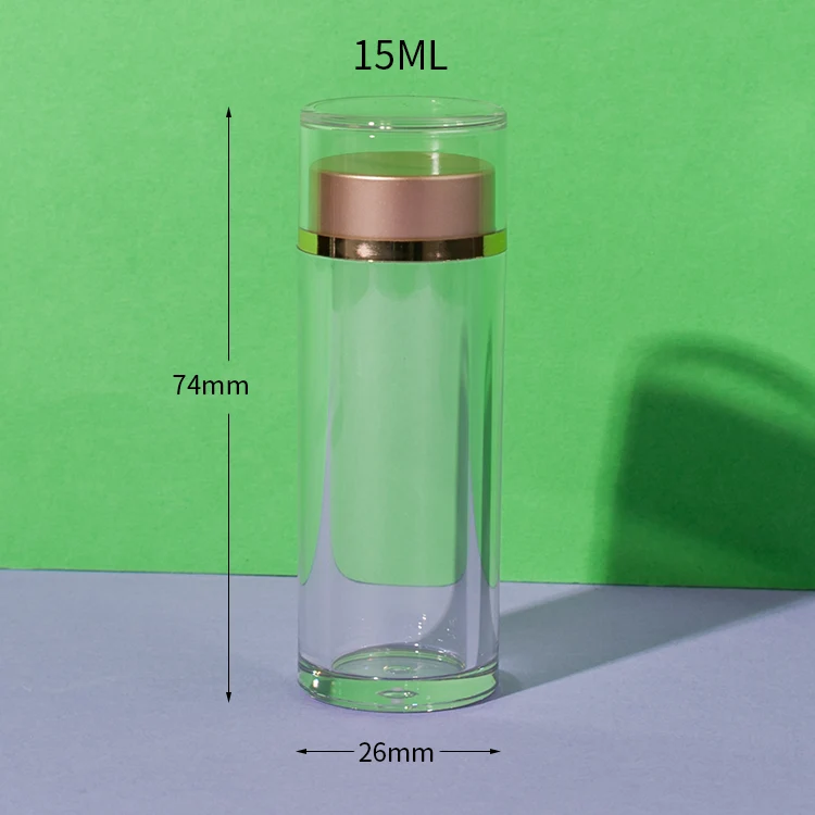 PS Plastic Clear Supplement Bottle 15ML - vista 2