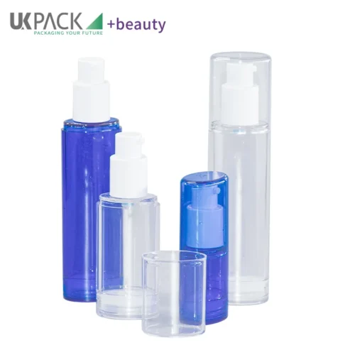 Blue PP Clear 15ml Airless Pump Bottles 30ml 50ml - vista 1