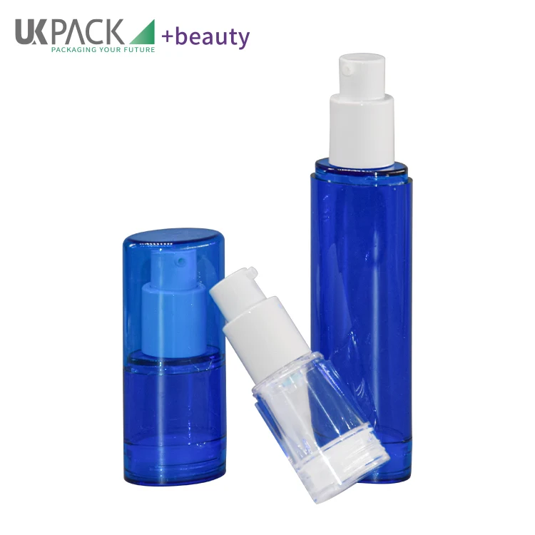Blue PP Clear 15ml Airless Pump Bottles 30ml 50ml - vista 4
