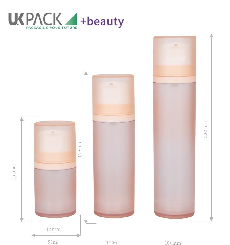 Botellas airless con bomba y doble pared de 50 ml, 120 ml y 180 ml - imagen 2