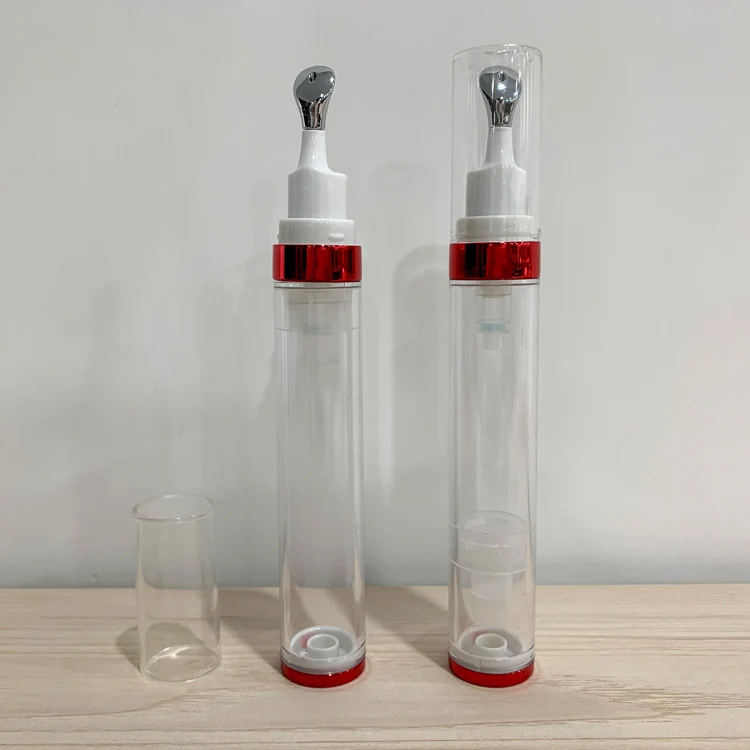 20ml Airless Eye Cream Bottles With Metal Massager Heads - vista 2