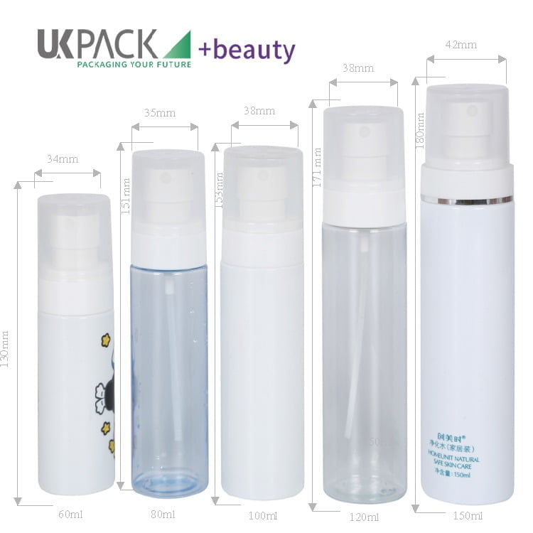 Cosmetic Spray Pump Bottles 60ml, 80ml, 100ml, 120ml, 150ml - vista 2