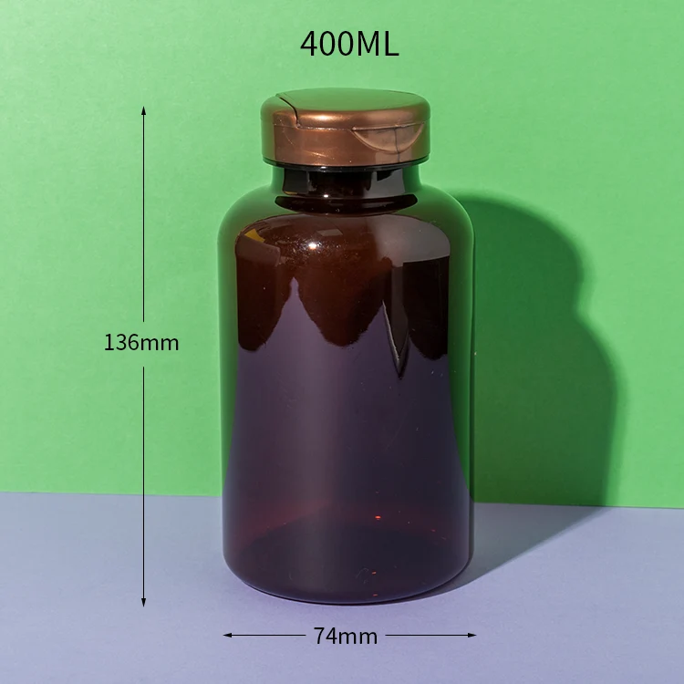 PET Plastic Custom Supplement Bottles - vista 6