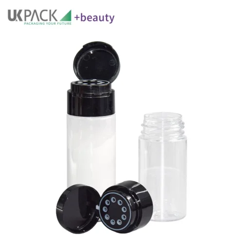 Plastic PETG Empty Talcum Podwer Bottles With Sifter Caps - vista 1
