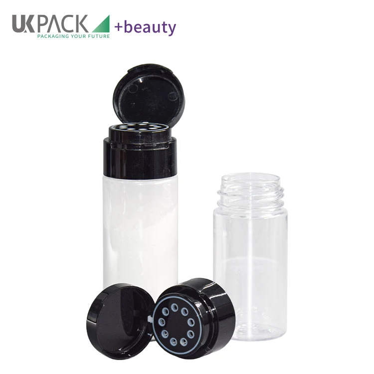 Plastic PETG Empty Talcum Podwer Bottles With Sifter Caps - vista 1