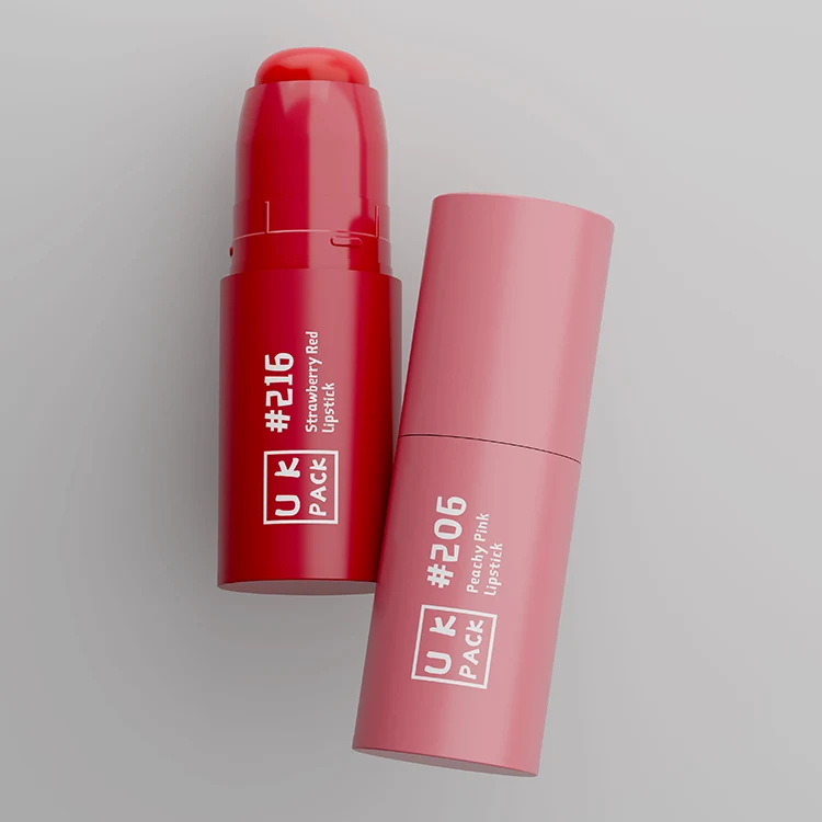 Tubo de labial doble con aplicadores multifunción – 2 single end lipstick tube - 11