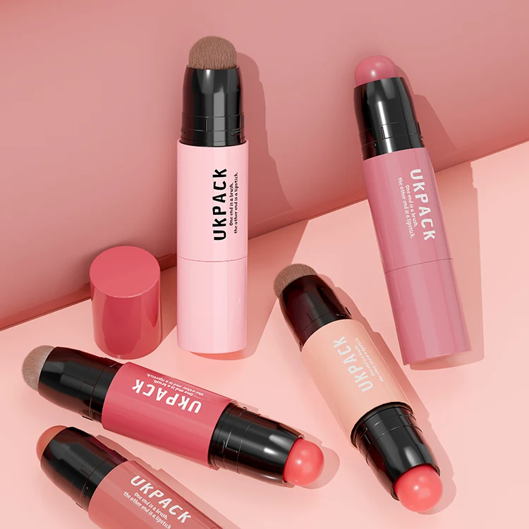 Tubo de labial doble con aplicadores multifunción – 5 double sided lipstick tube with brush applicator - 1