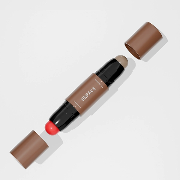 Tubo de labial doble con aplicadores multifunción – 9 Tubo de labial doble con aplicadores multifunción - pp double sided lipstick tube with multi applicators 1 - imagen 9