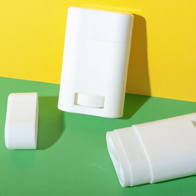 25g All-White PP Deodorant Container with Bottom Button - vista 2